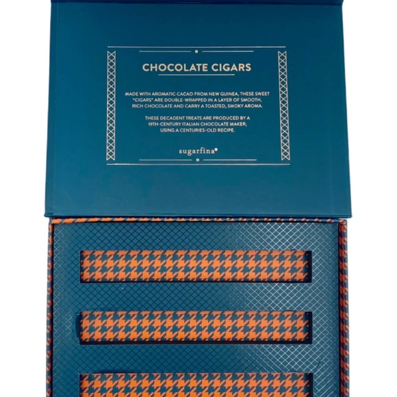 Empty Sugarfina Sweet and Smokin’ Chocolate Cigars Houndstooth Gift Box - Picture 4 of 12